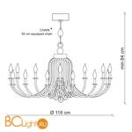 Люстра Patrizia Garganti Moulin Rouge PG334 - Схема